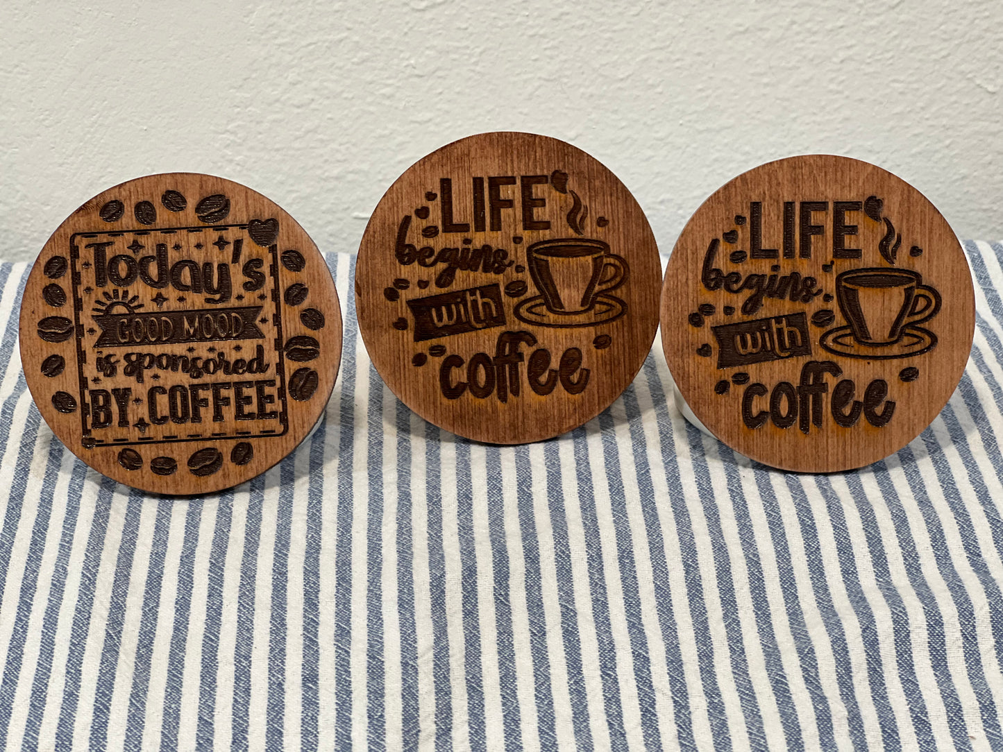 Wooden coasters