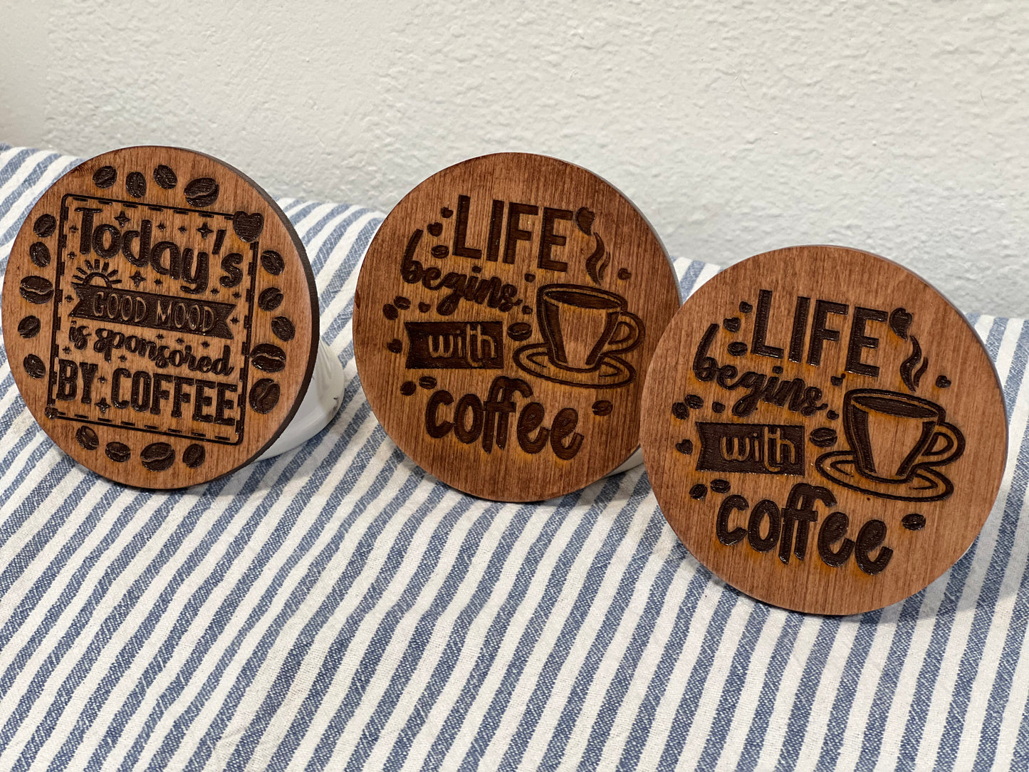 Wooden coasters