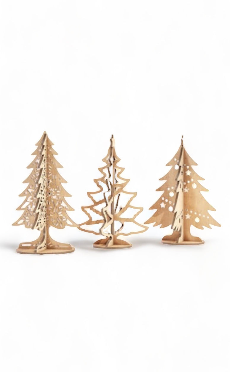 Wooden Christmas trees