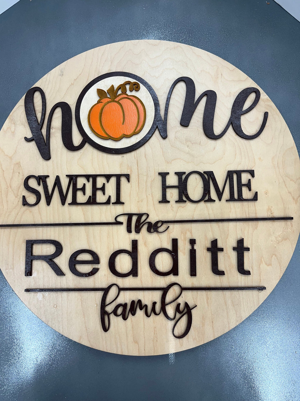 Personalized Interchangeable Welcome Sign | Wooden Front Door Sign |