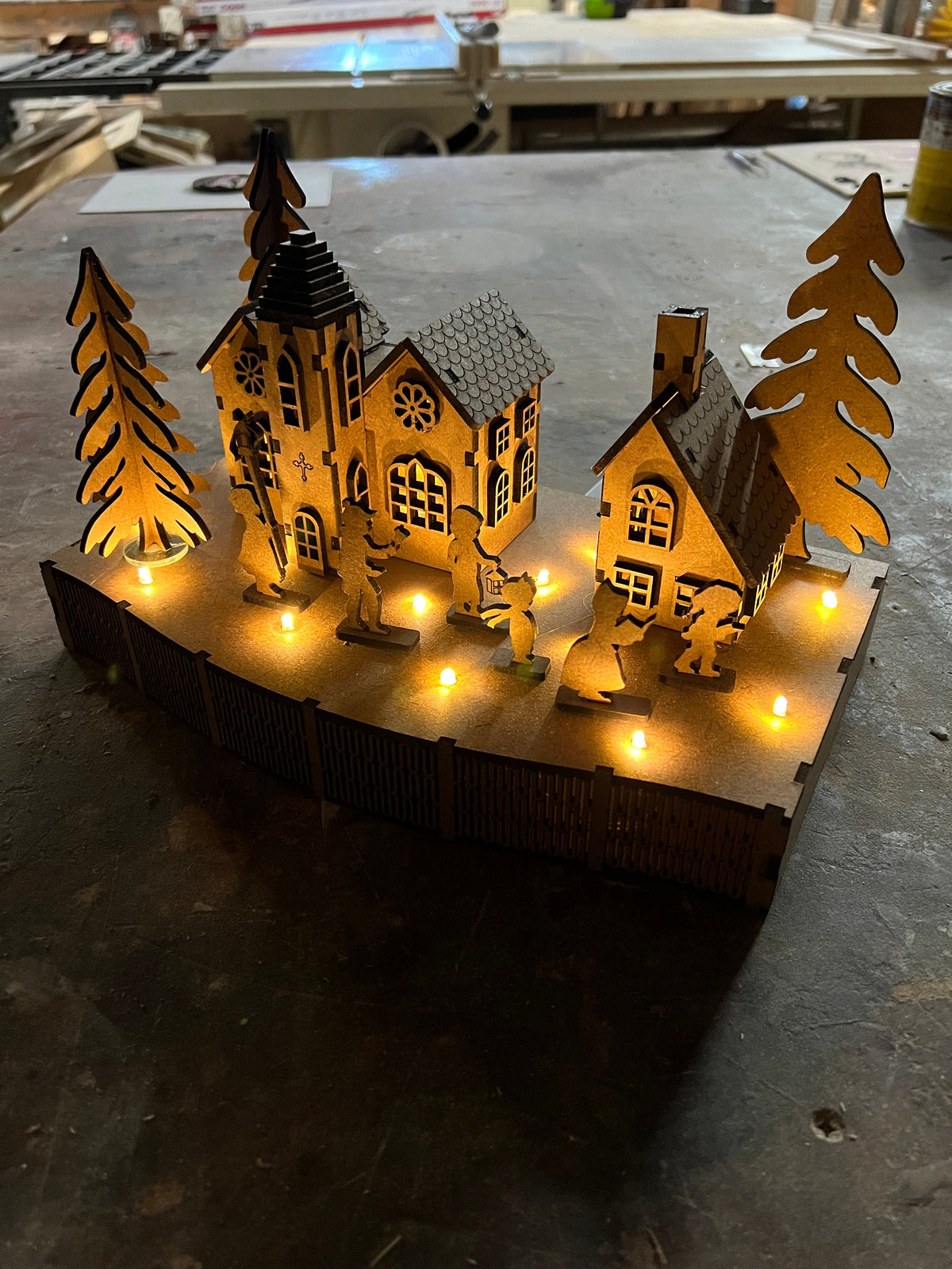 Winter Town,Christmas in a little town