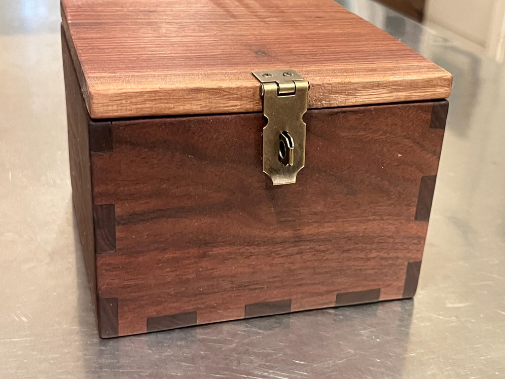 Handmade Walnut Keepsake Box | Solid Wood Memory Box | Heirloom Jewelry Box | Wedding & Anniversary Gift