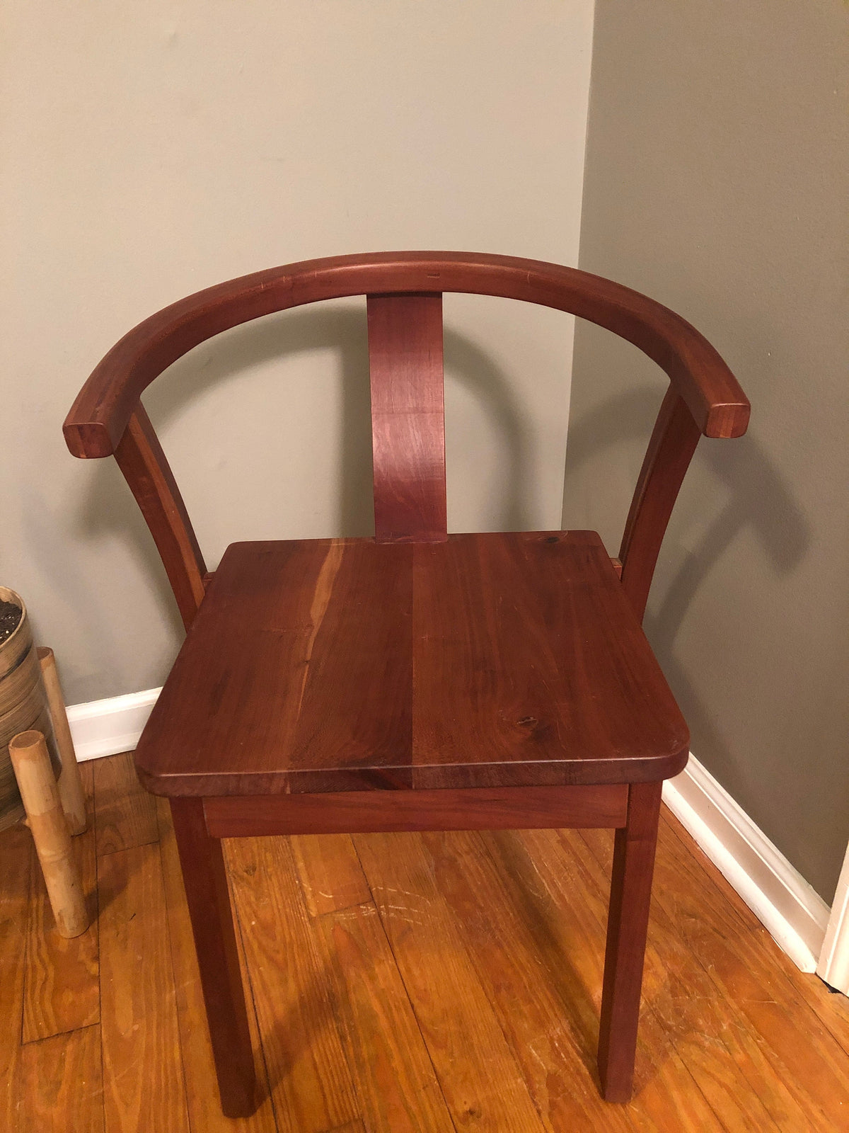 Solid cherry writing desk chair