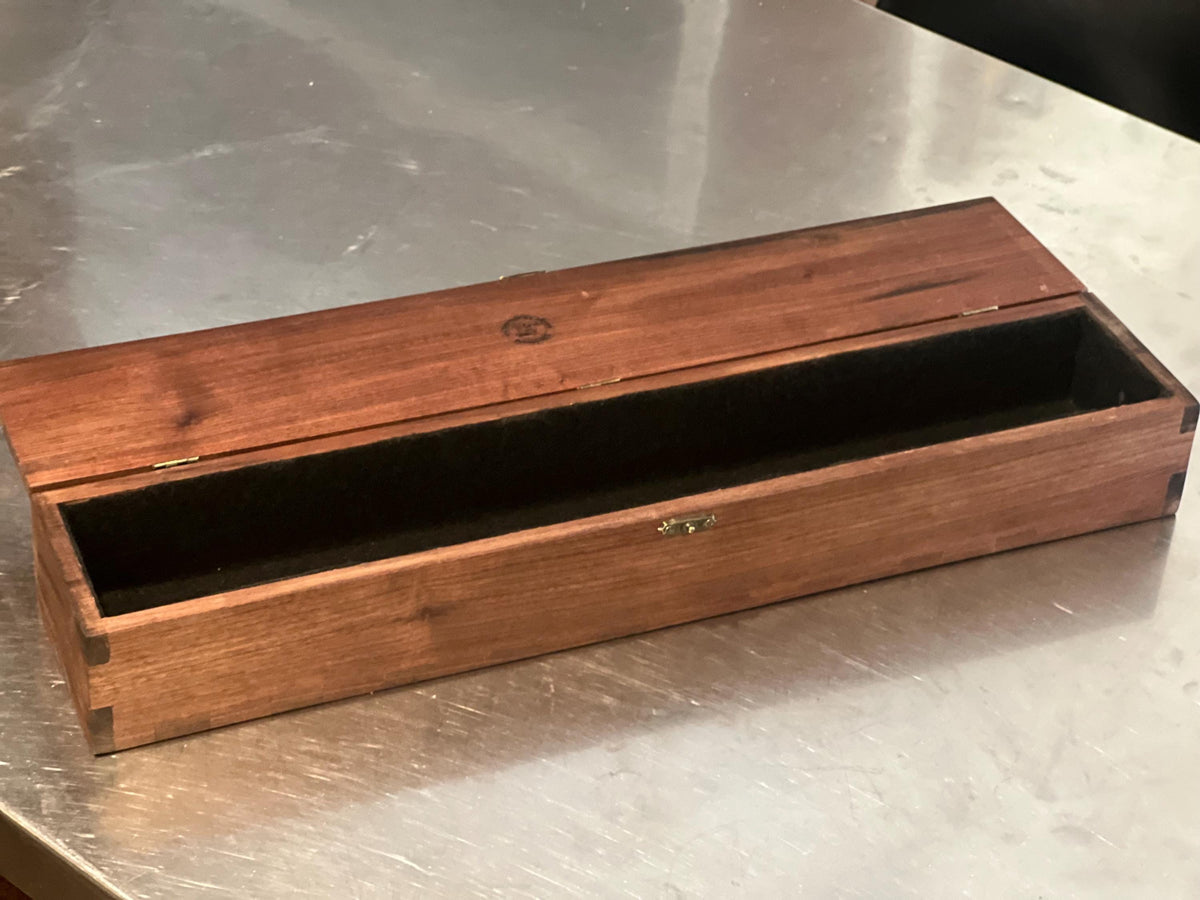 This is a black walnut custom-made carrying case / handmade