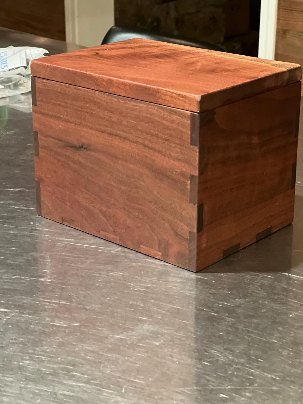 Handmade Walnut Keepsake Box | Solid Wood Memory Box | Heirloom Jewelry Box | Wedding & Anniversary Gift