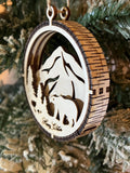Handcrafted three-dimensional wooden ornament