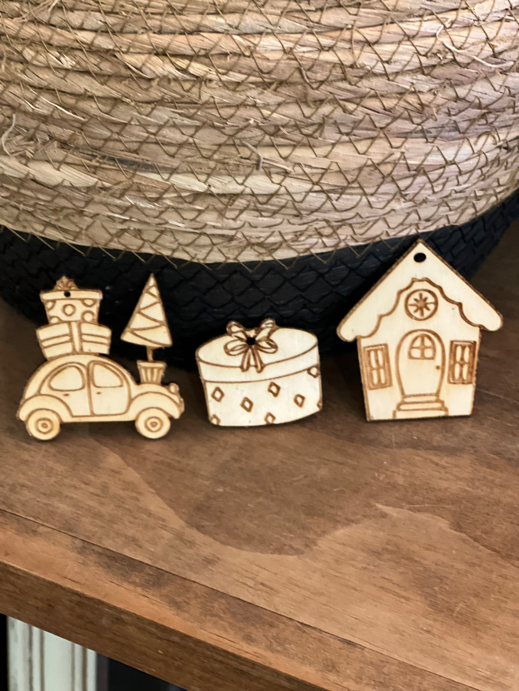 ￼ wooden ornaments ￼