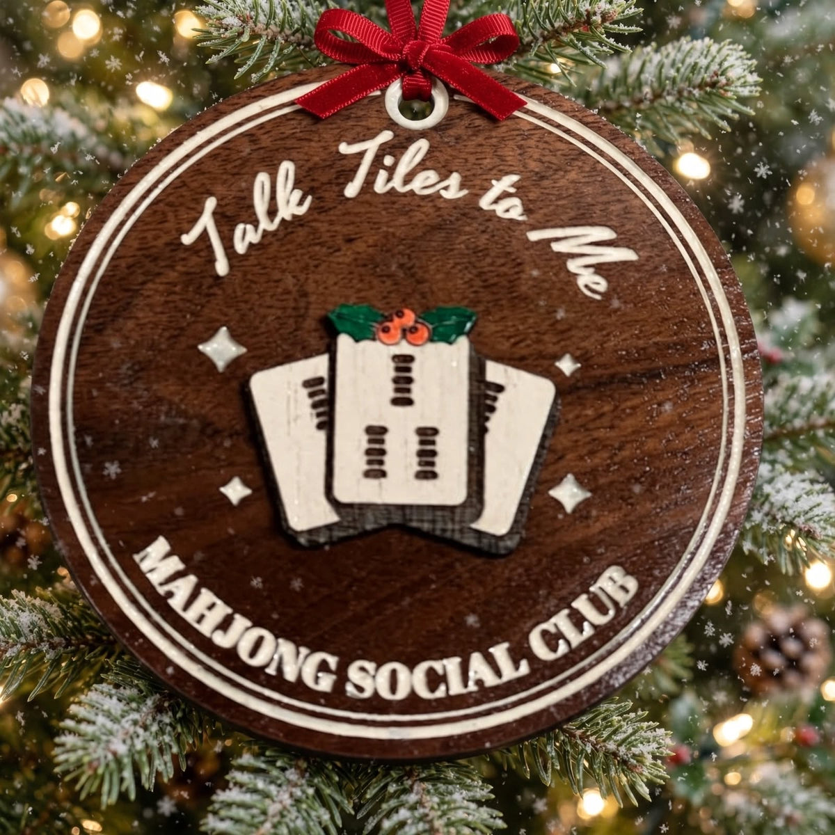 Mahjong handcrafted Christmas morning