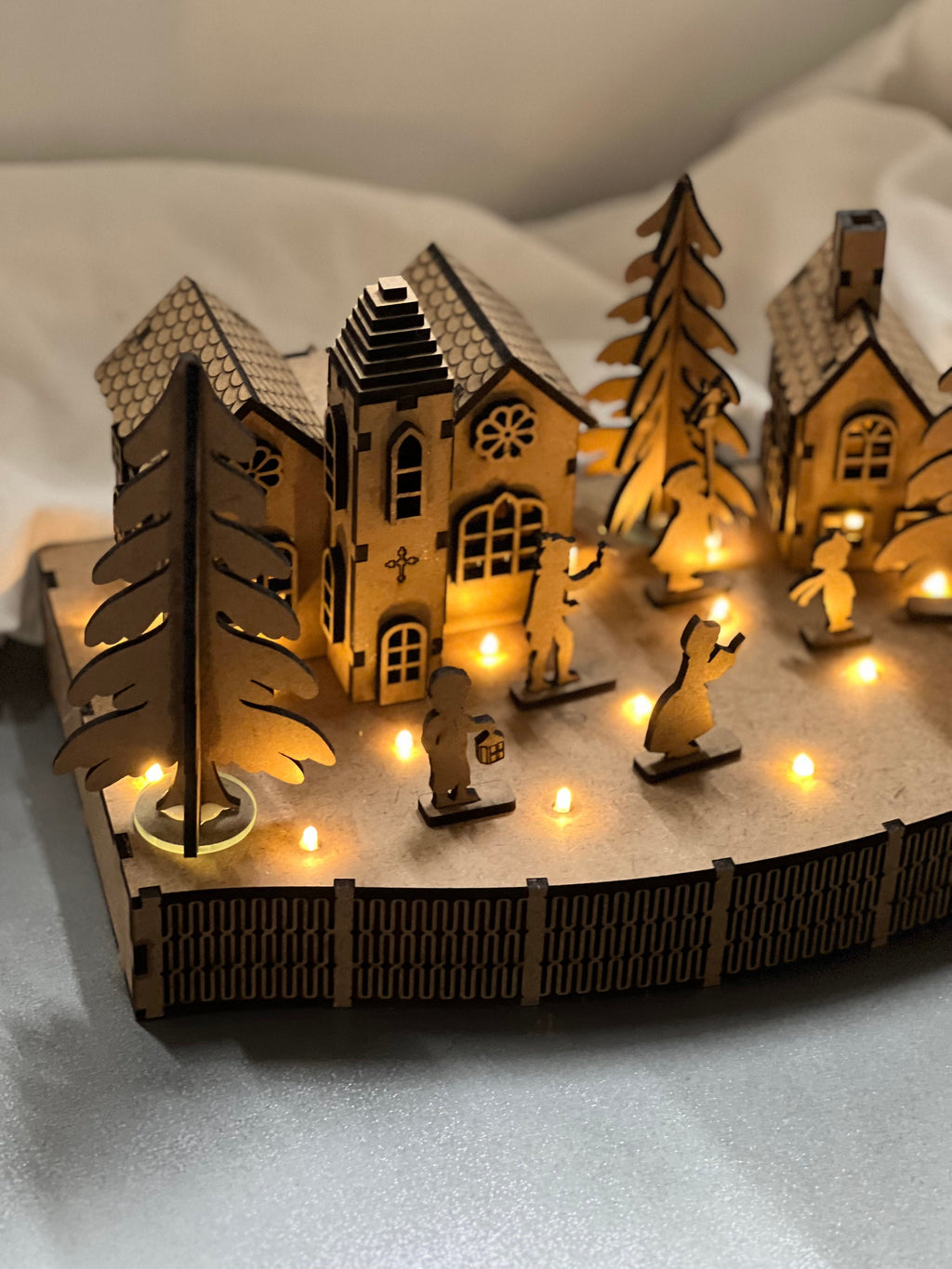 Winter Town,Christmas in a little town