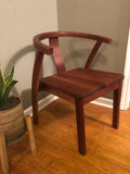 Solid cherry writing desk chair