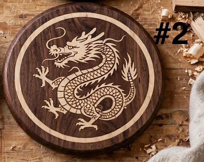 Mahjong wooden game coasters