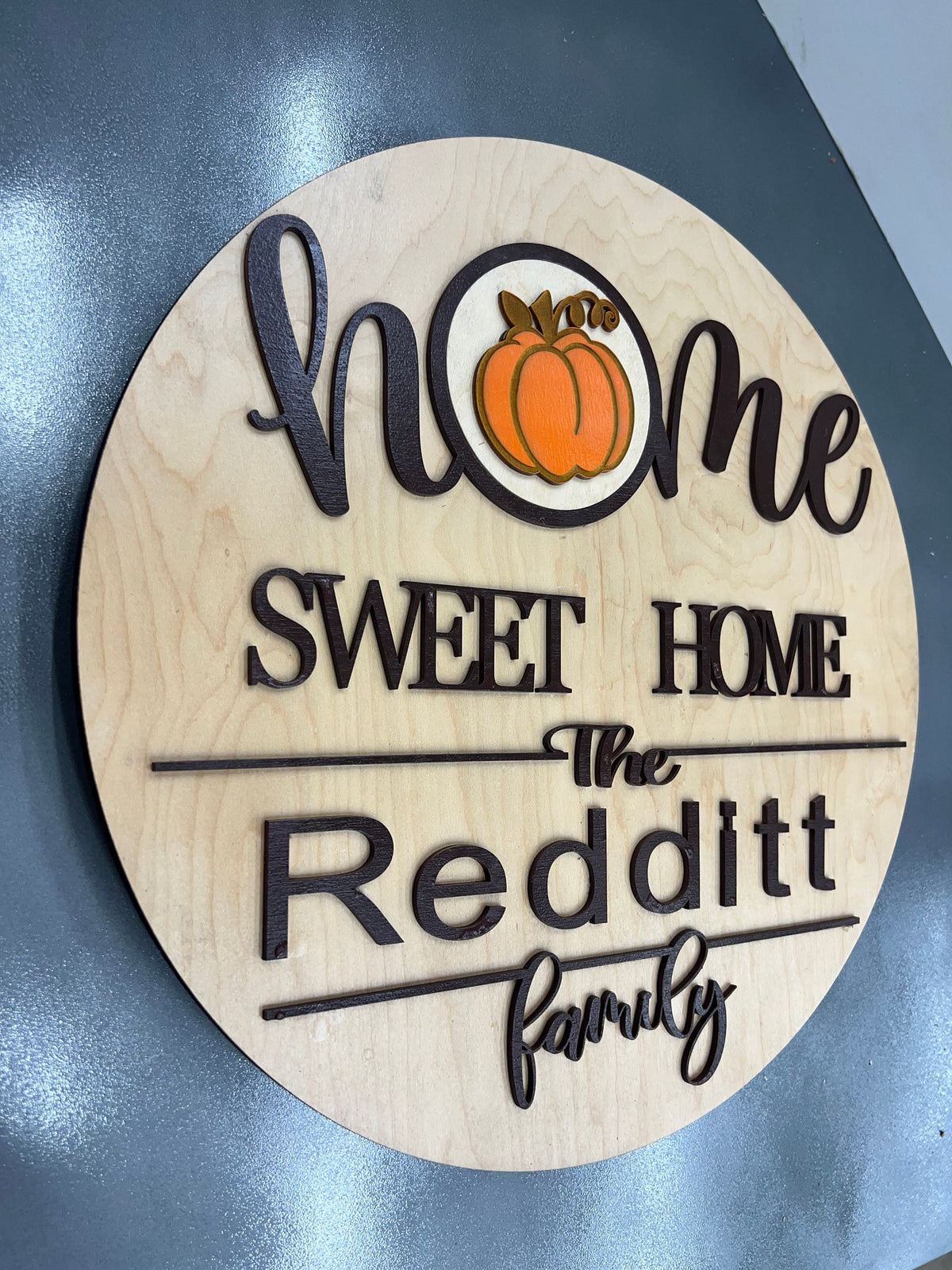 Personalized Interchangeable Welcome Sign | Wooden Front Door Sign |
