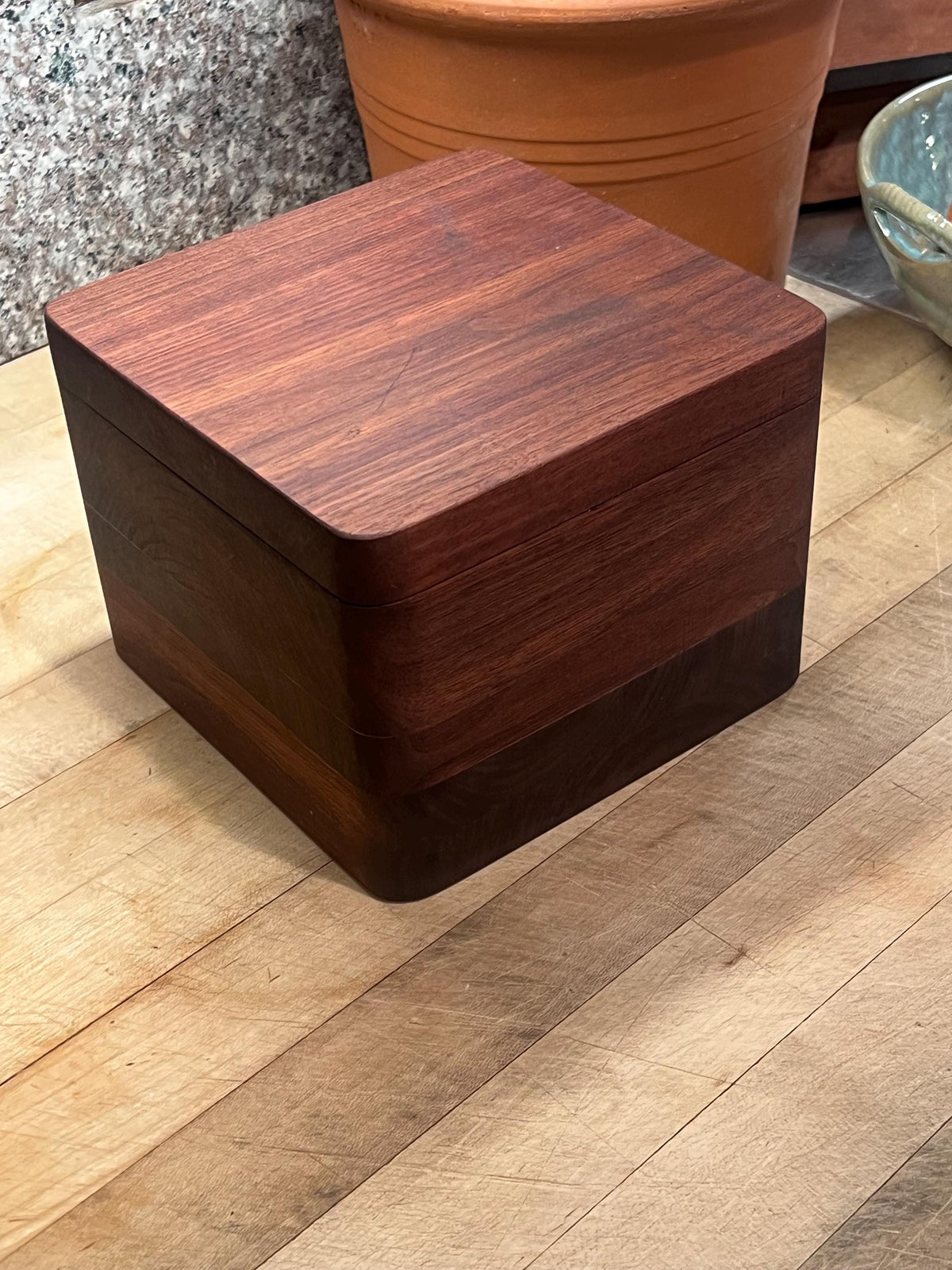Handmade Walnut Keepsake Box | Solid Wood Memory Box | Heirloom Jewelry Box | Wedding & Anniversary Gift