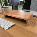 Solid Walnut monitor stand with storage underneath