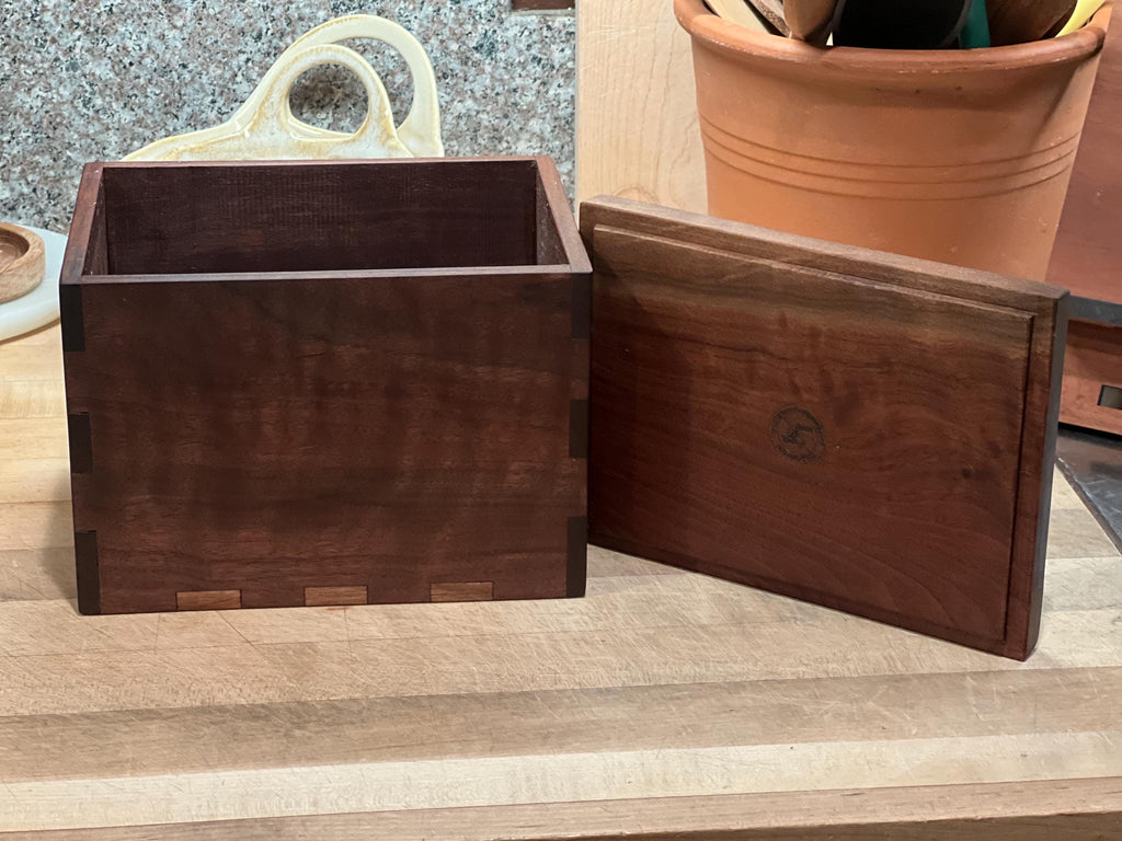 Handmade Walnut Keepsake Box | Solid Wood Memory Box | Heirloom Jewelry Box | Wedding & Anniversary Gift