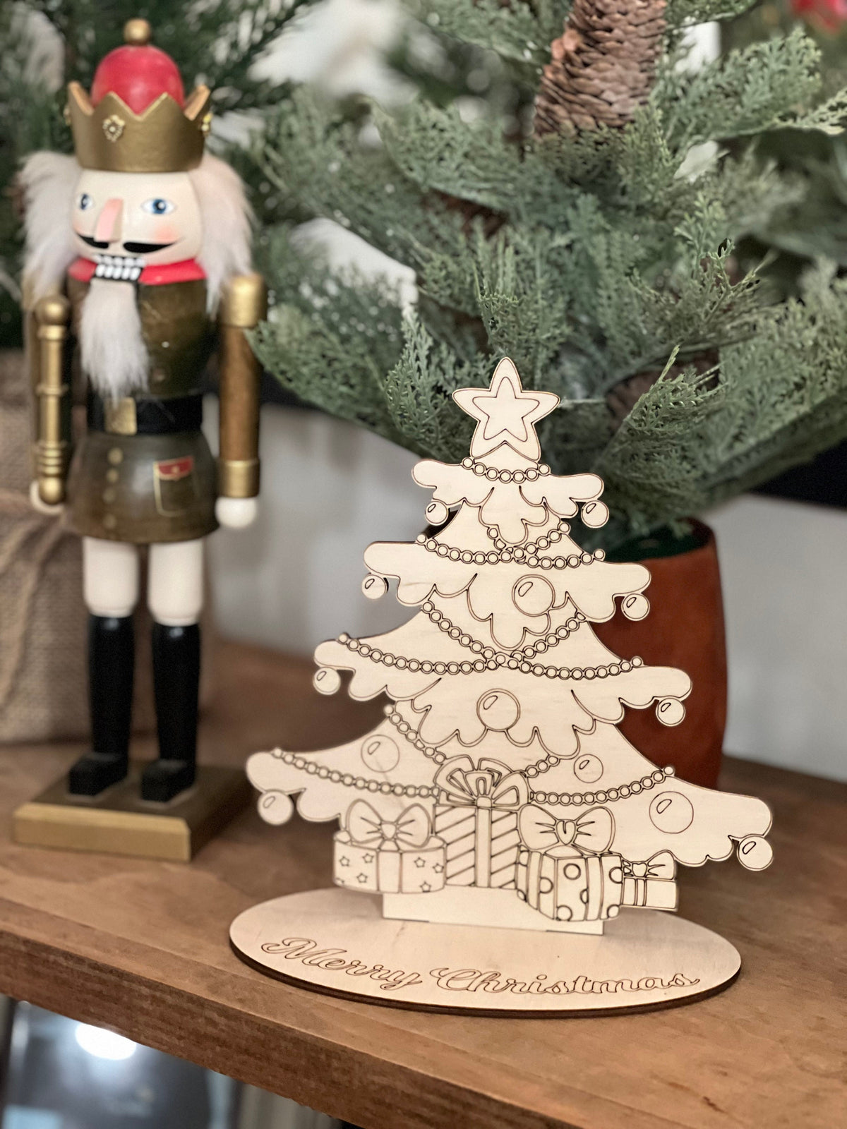 This is a custom-made keepsake Christmas tree