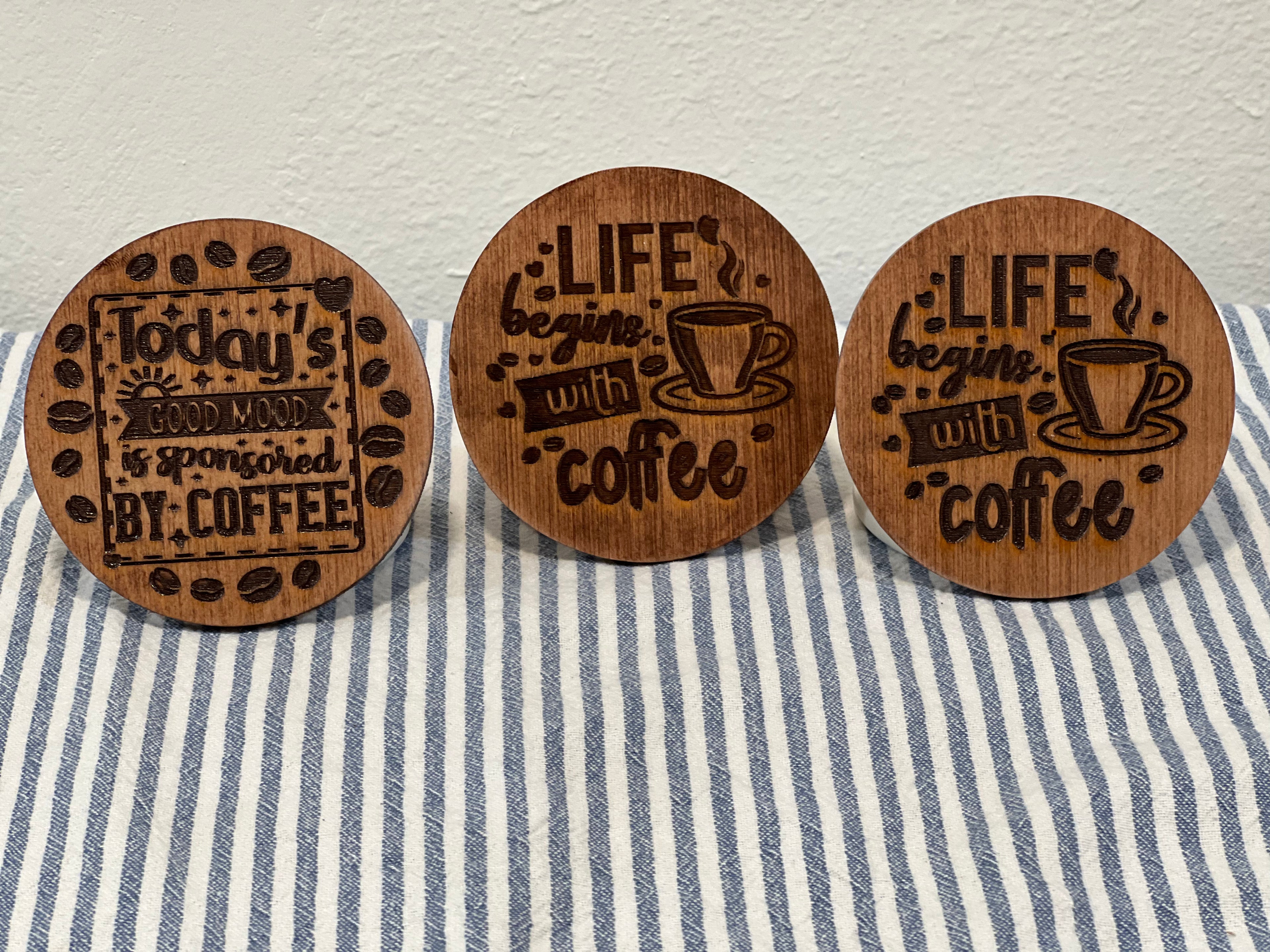 Wooden coasters