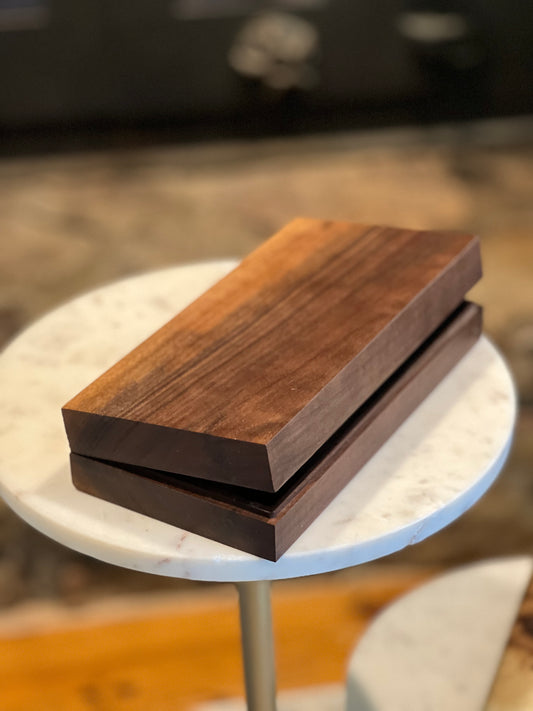 Solid wood keepsake box
