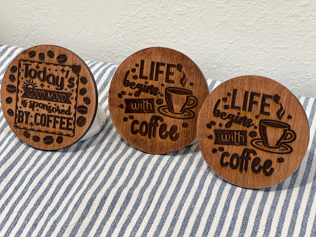 Wooden coasters