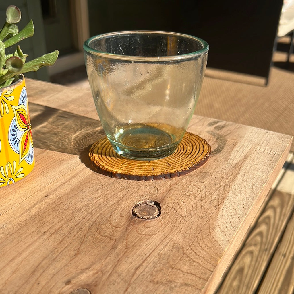 Real wood coaster