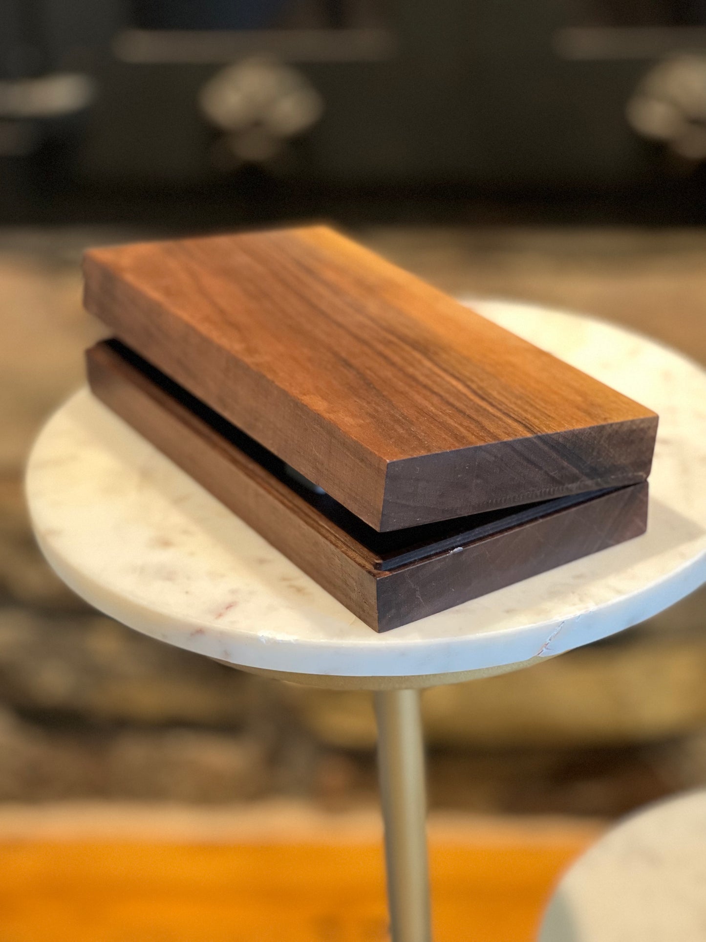 Solid wood keepsake box